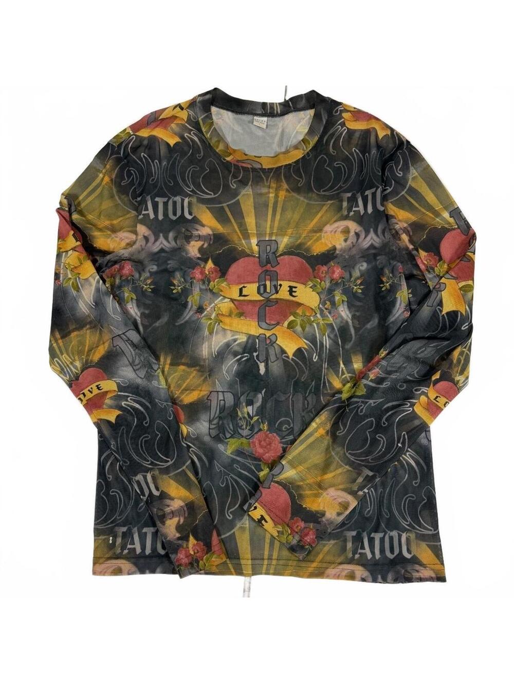 Vuthy New York Large Long Sleeve Mesh Top